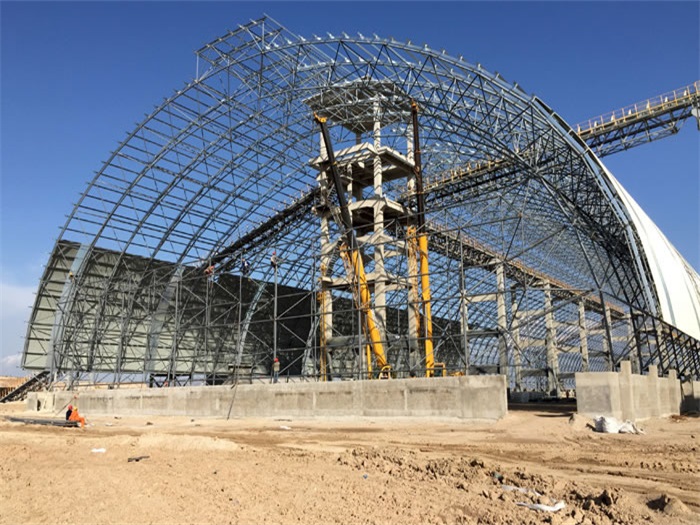 东方煤机油桶翘工程网架